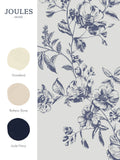 Joules cream honey floral wallpaper sample, imported from the UK