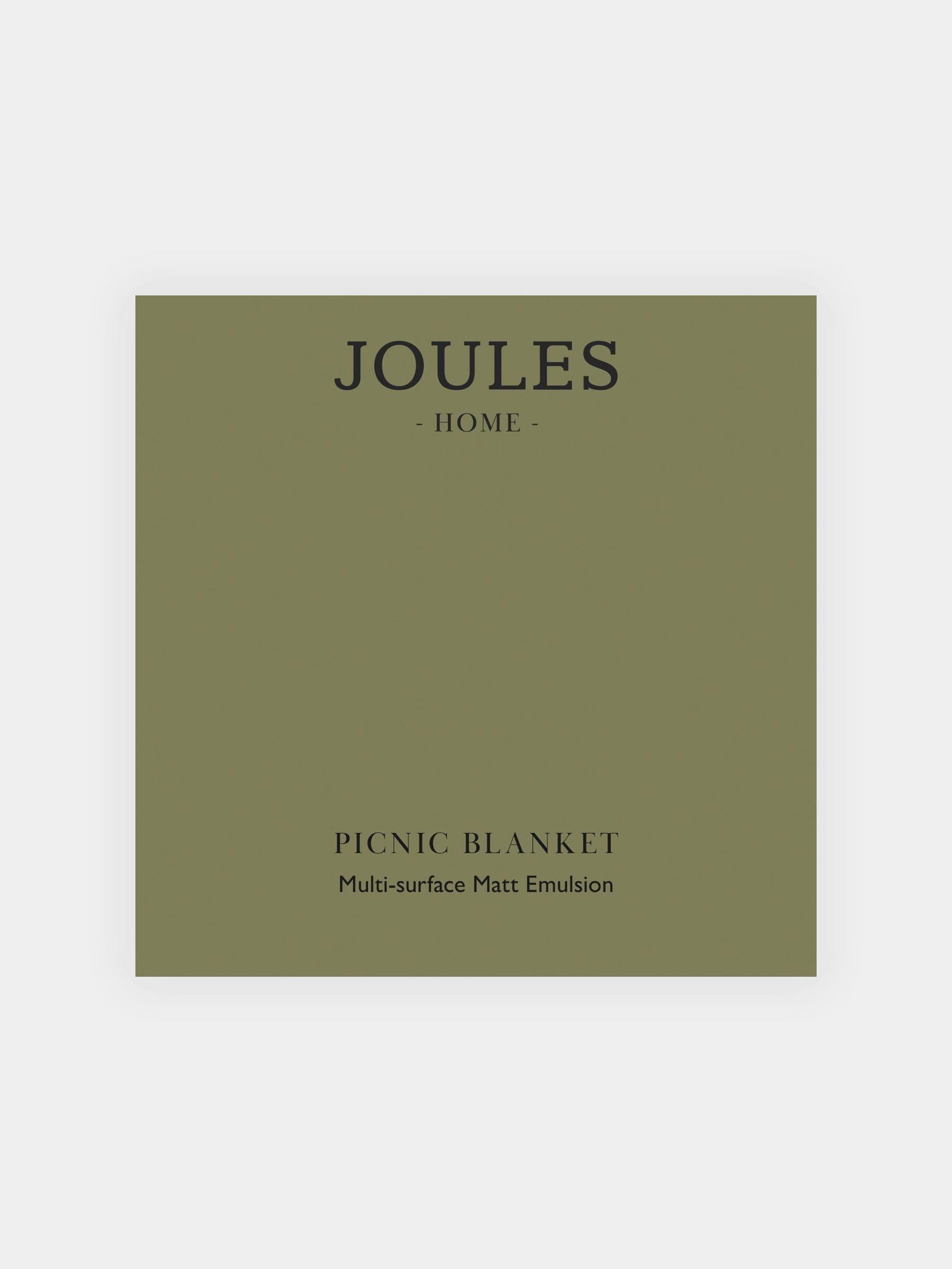 Joules Picnic Blanket Green peel and stick sample - British product