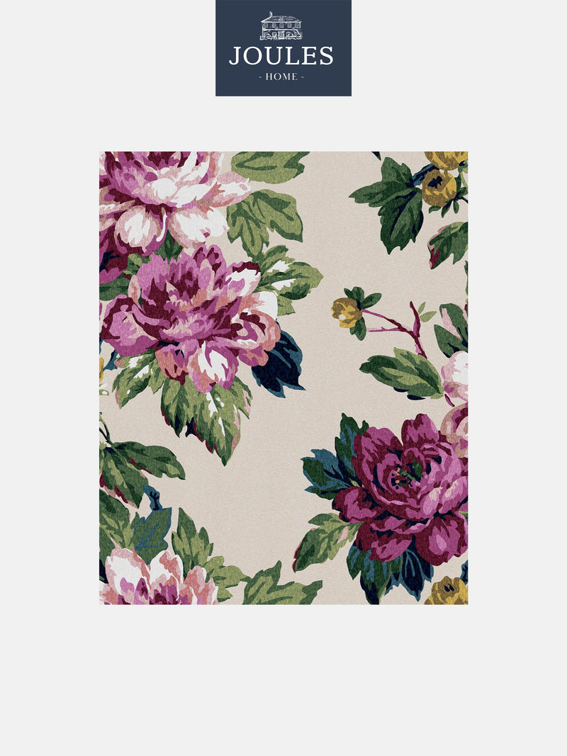 Joules floral wallpaper sample cream pink fuchsia, UK version