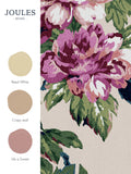 Joules floral wallpaper sample cream pink fuchsia, UK version