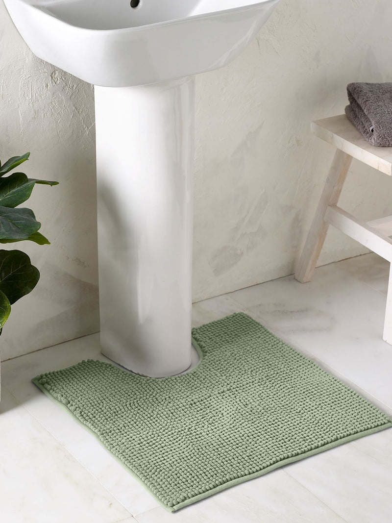 Sage Green Bobble Bath Mat