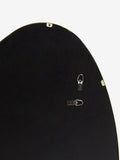 Gold pebble round bathroom wall mirror 62cm x 43.5cm - British product