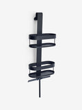 Black shower caddy with wiper 60x25x16cm - British product