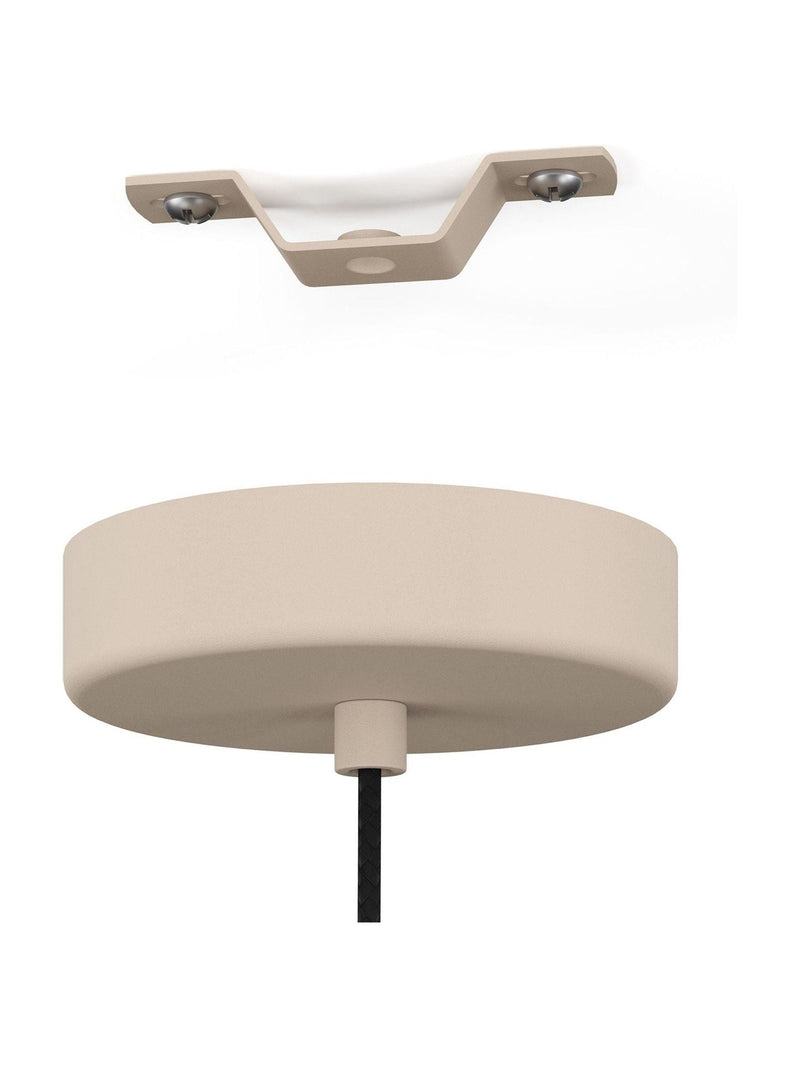 Eglo pendant ceiling light cream and brass angular 110cm, imported from the UK