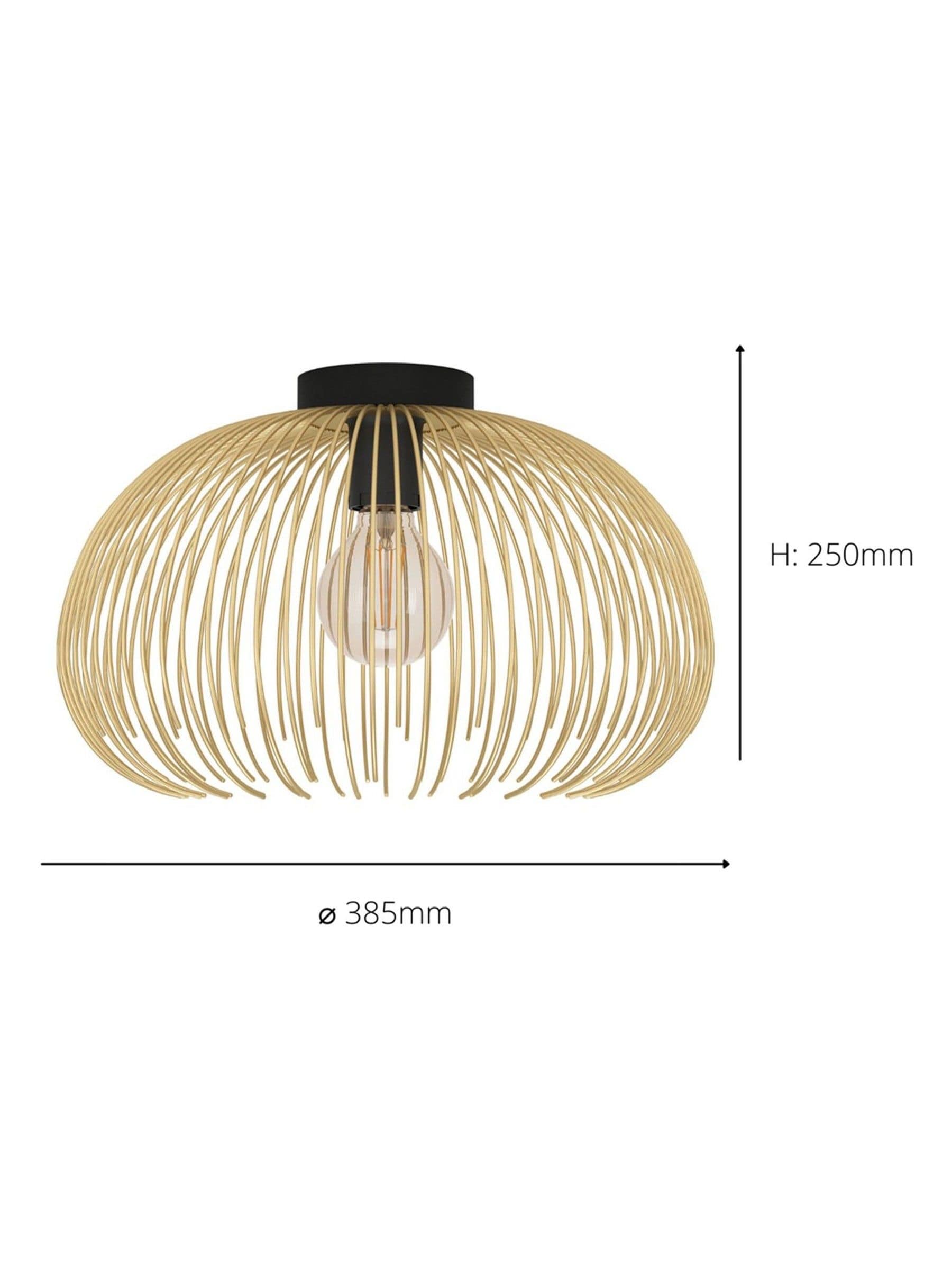 Eglo Gold Venezuela flush mount ceiling light, imported from the UK