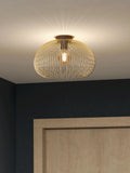 Eglo Gold Venezuela flush mount ceiling light, imported from the UK