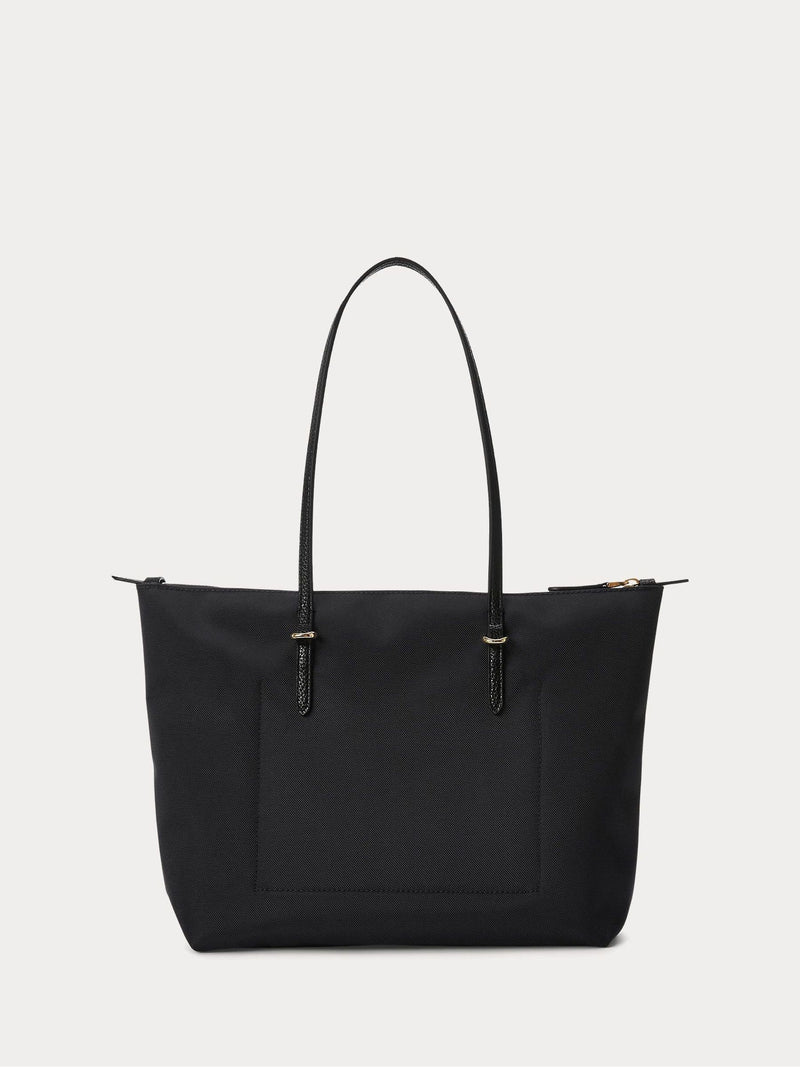 Lauren Ralph Lauren black Keaton nylon medium tote bag - British product