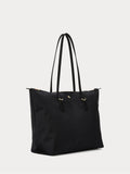 Lauren Ralph Lauren black Keaton nylon medium tote bag - British product