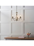 Gallery Home antique brass Banff 3 bulb pendant light, UK version