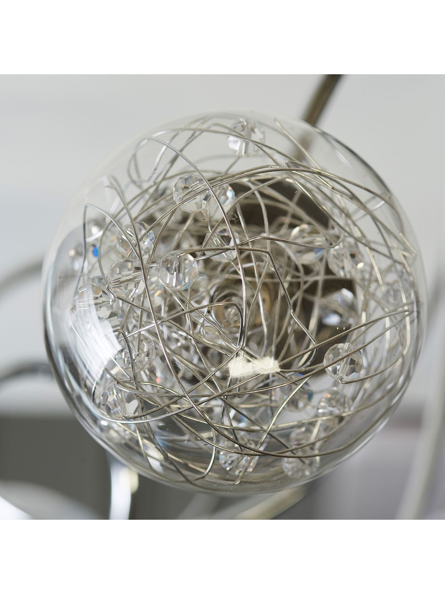 Gallery Home chrome 6 light flush ceiling light (British brand)