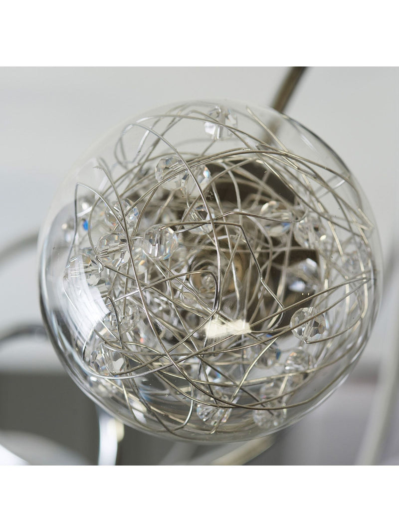 Gallery Home chrome 6 light flush ceiling light (British brand)