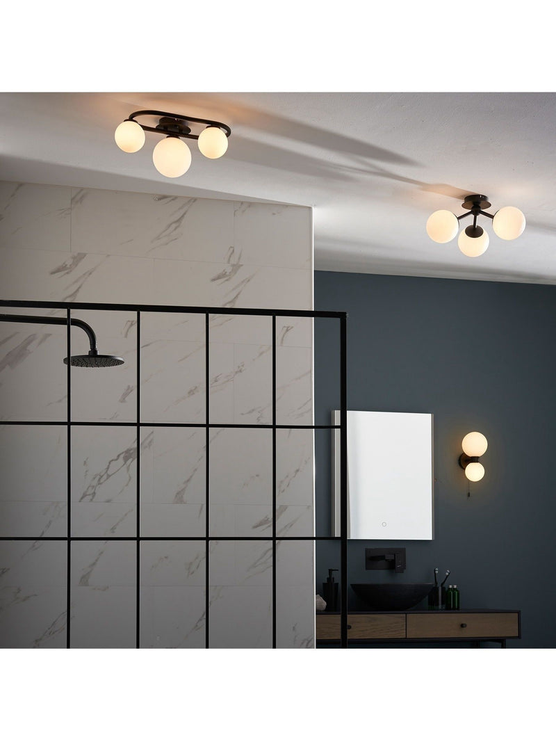 Gallery Home Black Kent bathroom ceiling light - British product