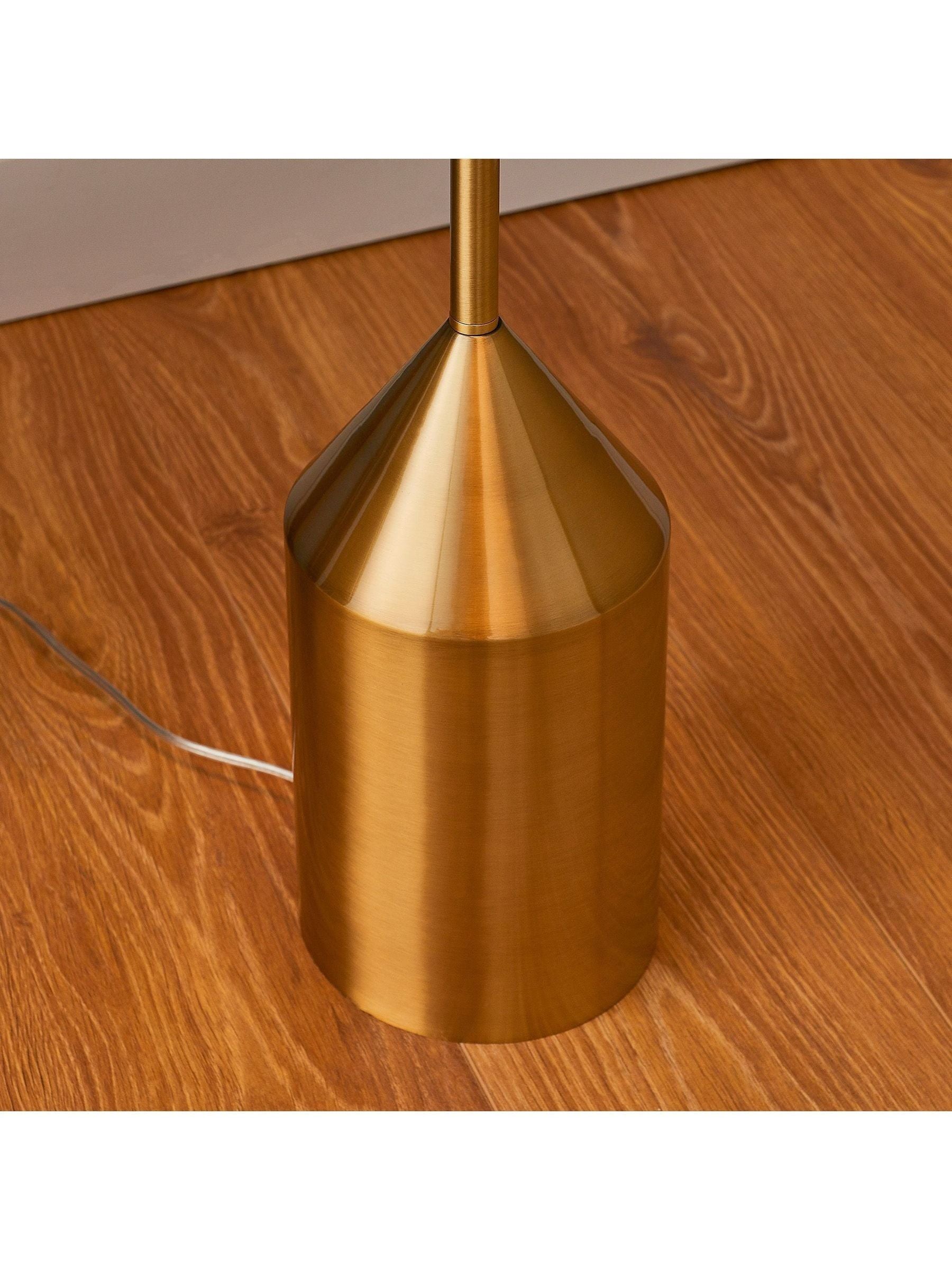 Gallery Home Barrie antique brass floor lamp (British brand)