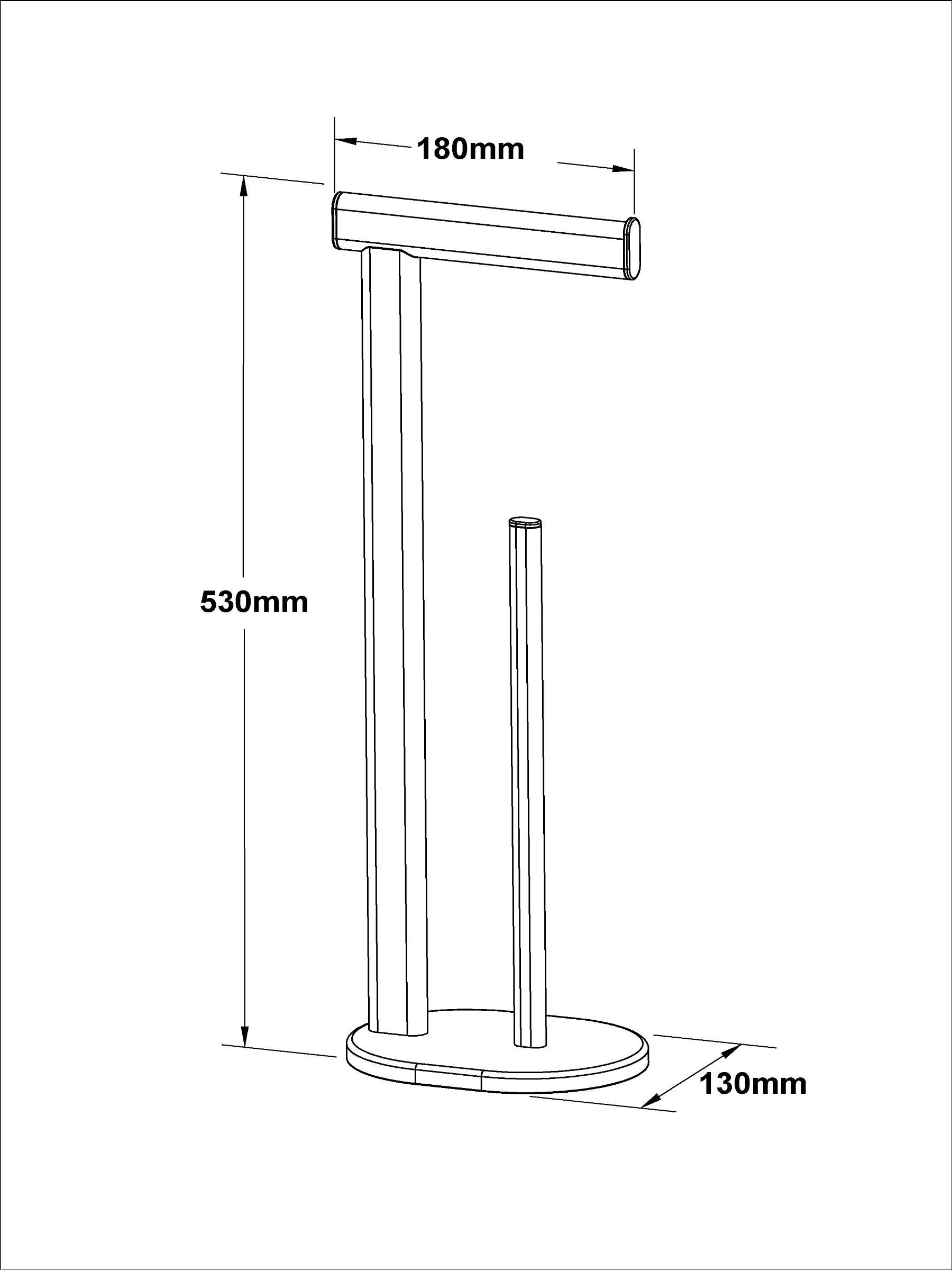 Oslo chrome toilet roll holder - British product