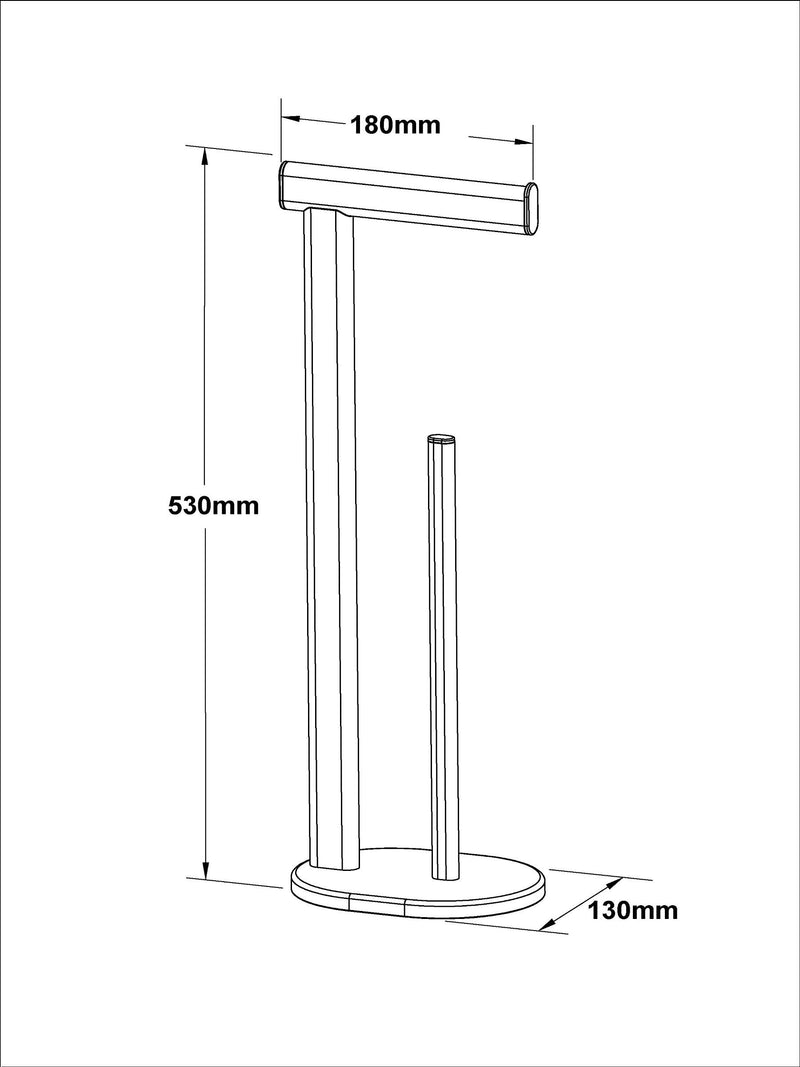 Oslo chrome toilet roll holder - British product