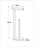 Oslo chrome toilet roll holder - British product