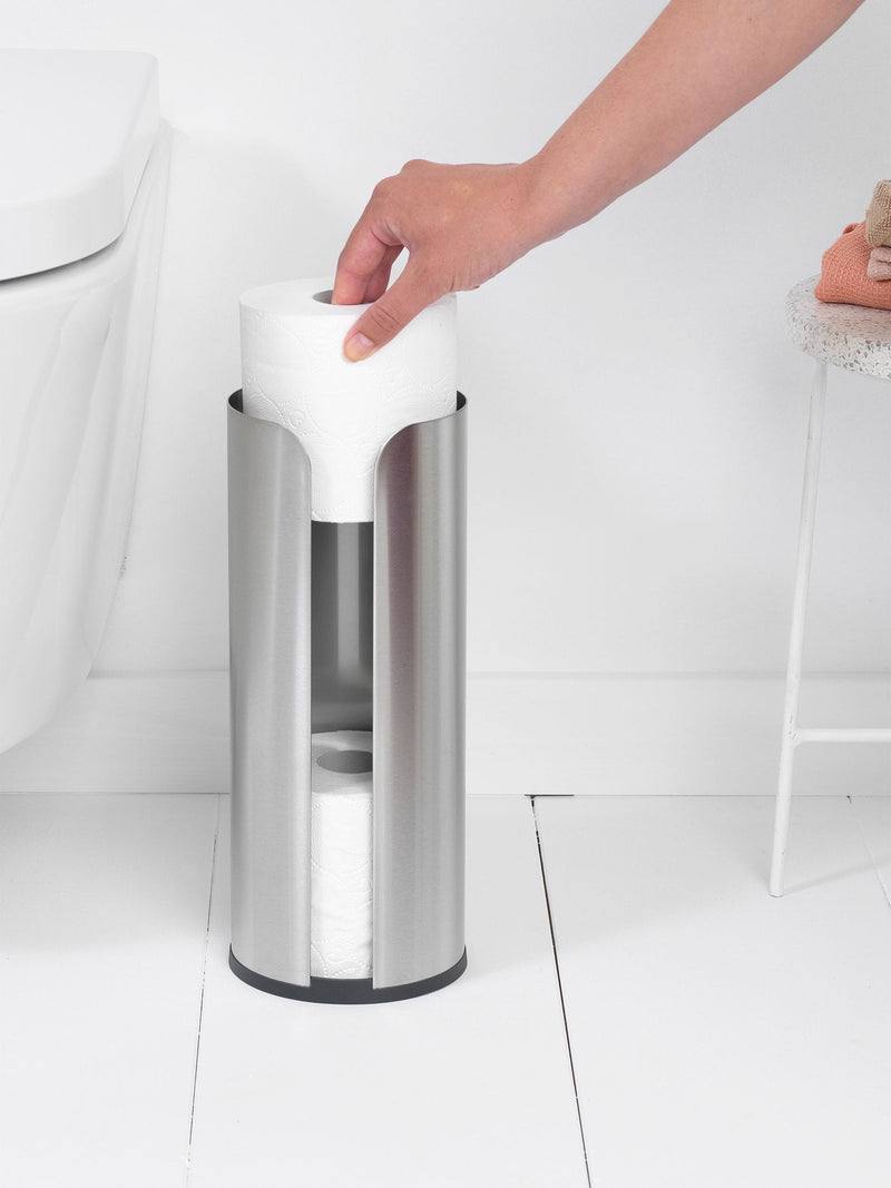 Brabantia ReNew toilet roll dispenser silver, imported from the UK