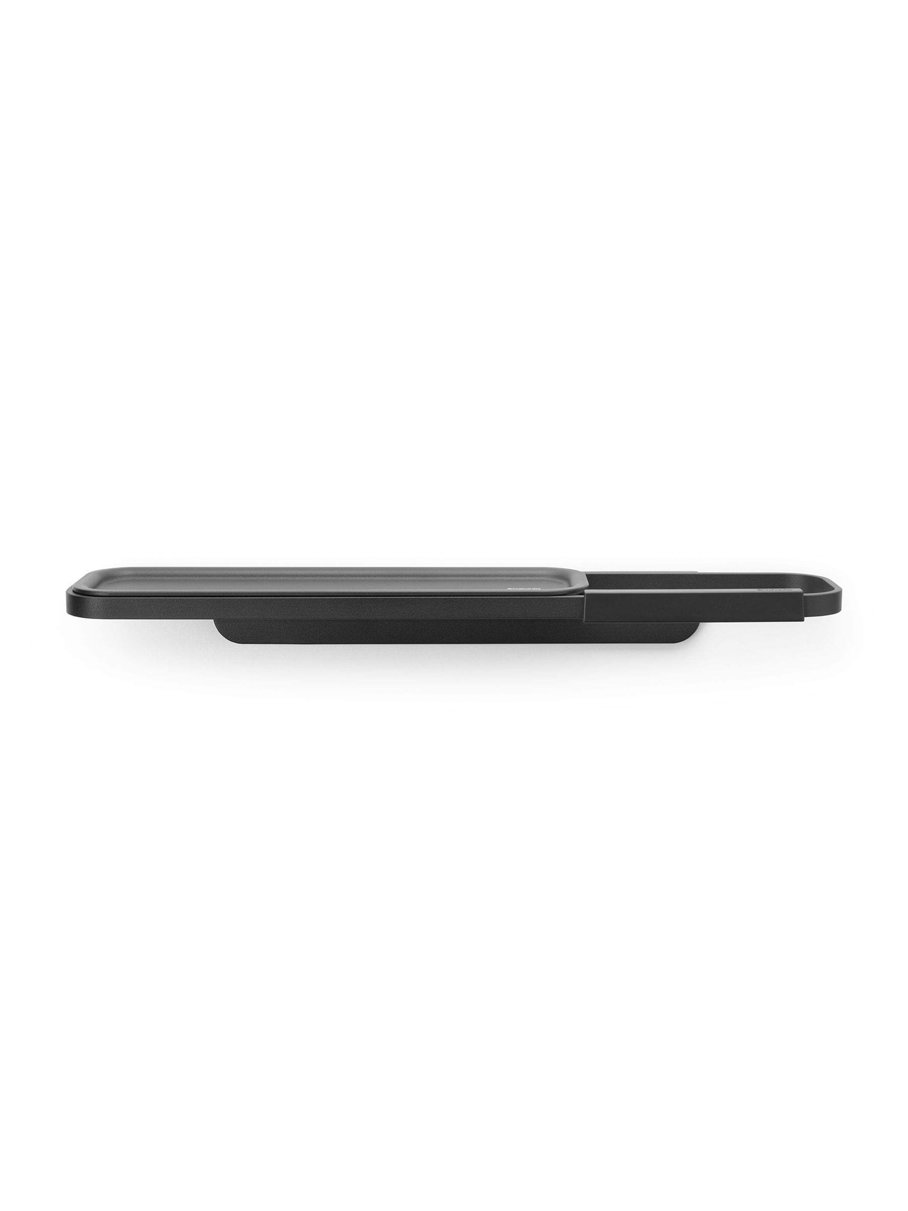 Brabantia grey toilet roll holder with shelf - British product