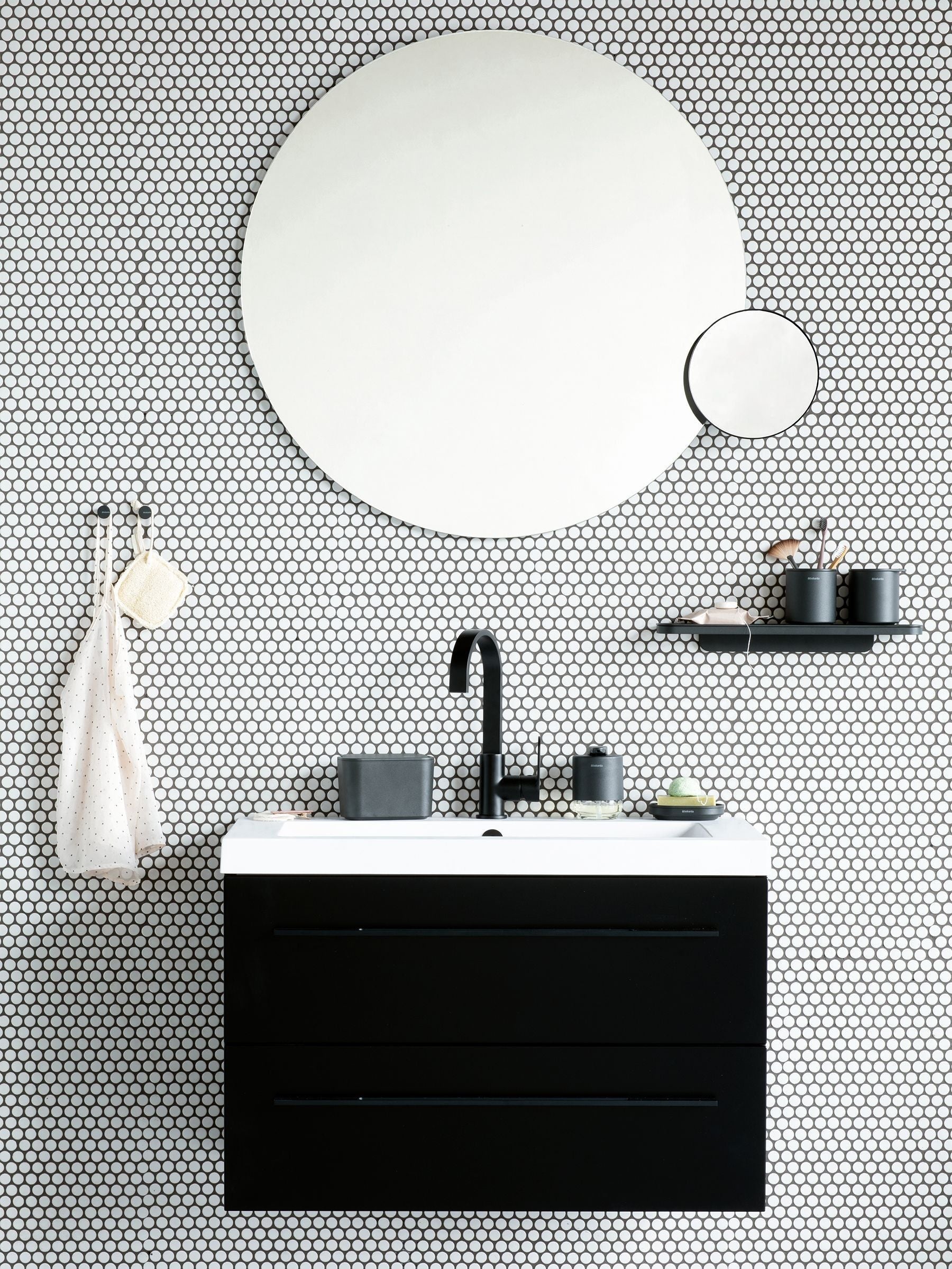 Brabantia MindSet bathroom shelf grey - British product