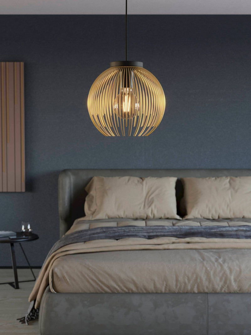 Eglo gold Venezuela metallic pendant ceiling light (British brand)