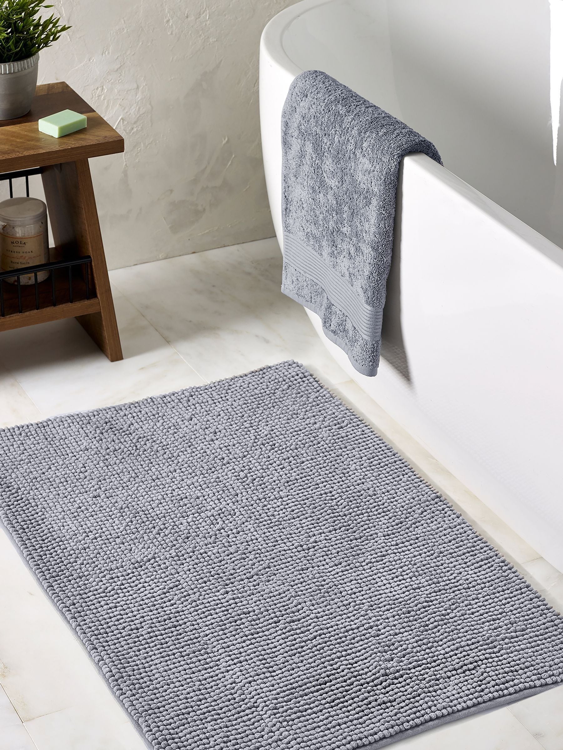 Sage Green Bobble Bath Mat