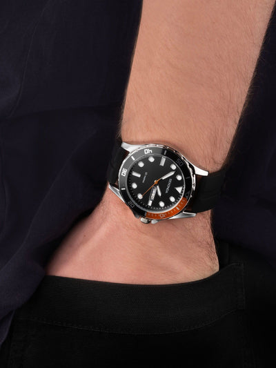 Next Sekonda Mens Balearic Rubber Strap Black Watch- Buy online at McGrocer