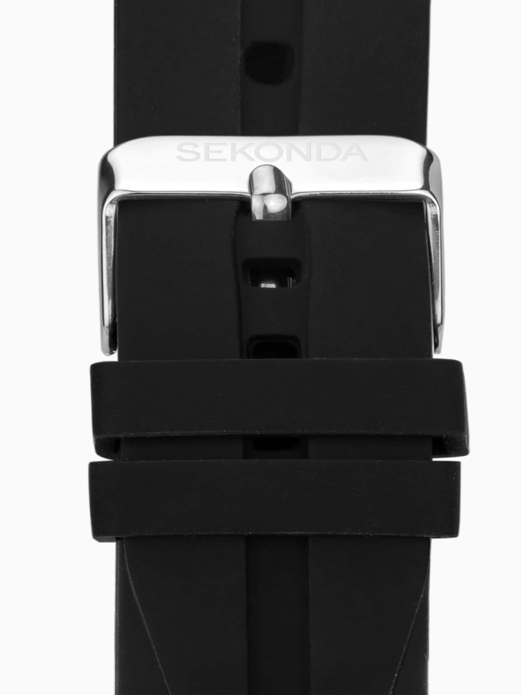 Sekonda Mens Balearic Rubber Strap Black Watch