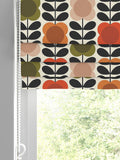 Orla Kiely tomato pink spot flower roman blinds, imported from the UK