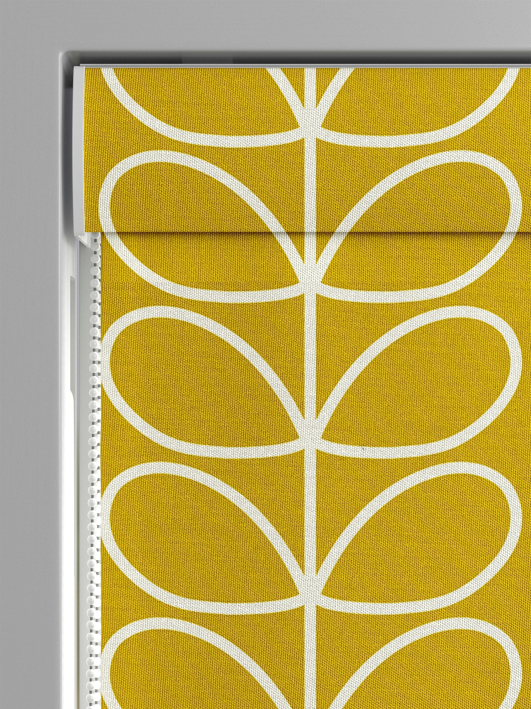 Orla Kiely sunflower Linear Stem Roman blind, imported from the UK