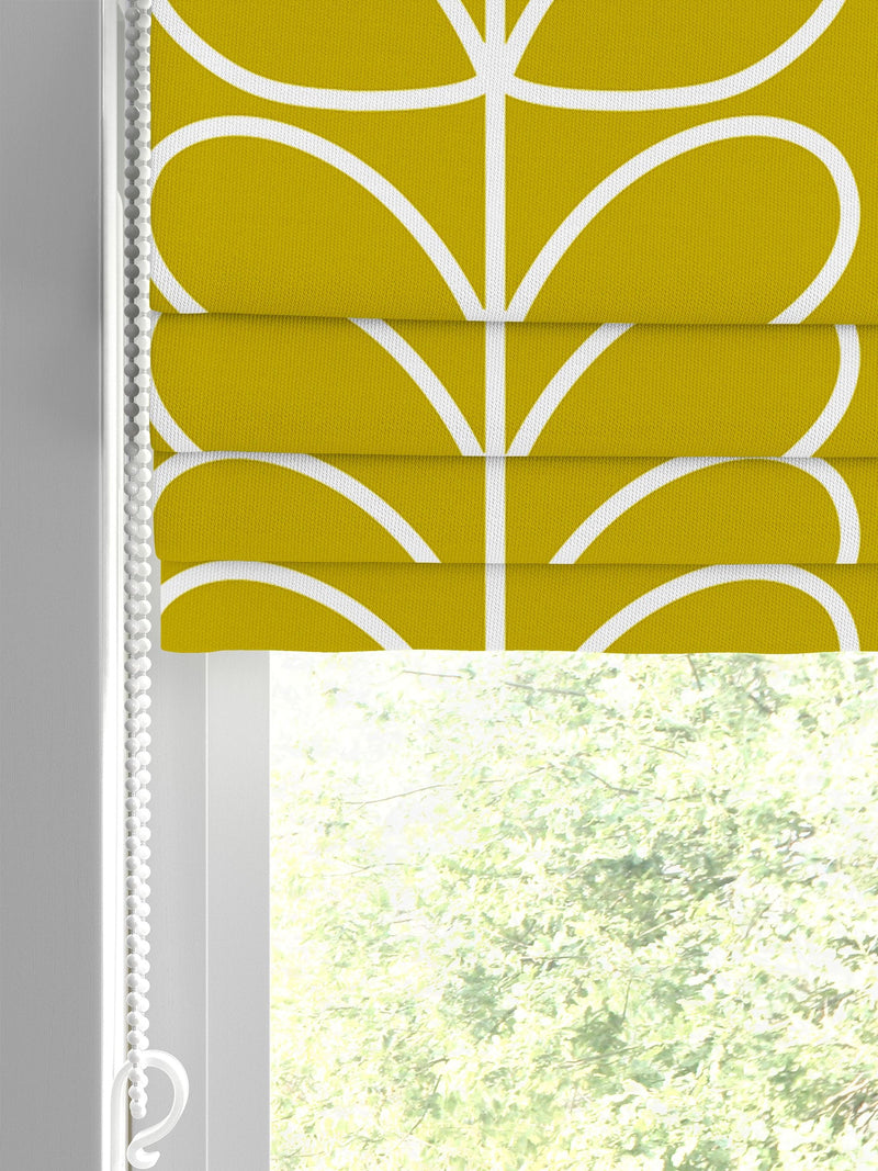 Orla Kiely sunflower Linear Stem Roman blind, imported from the UK