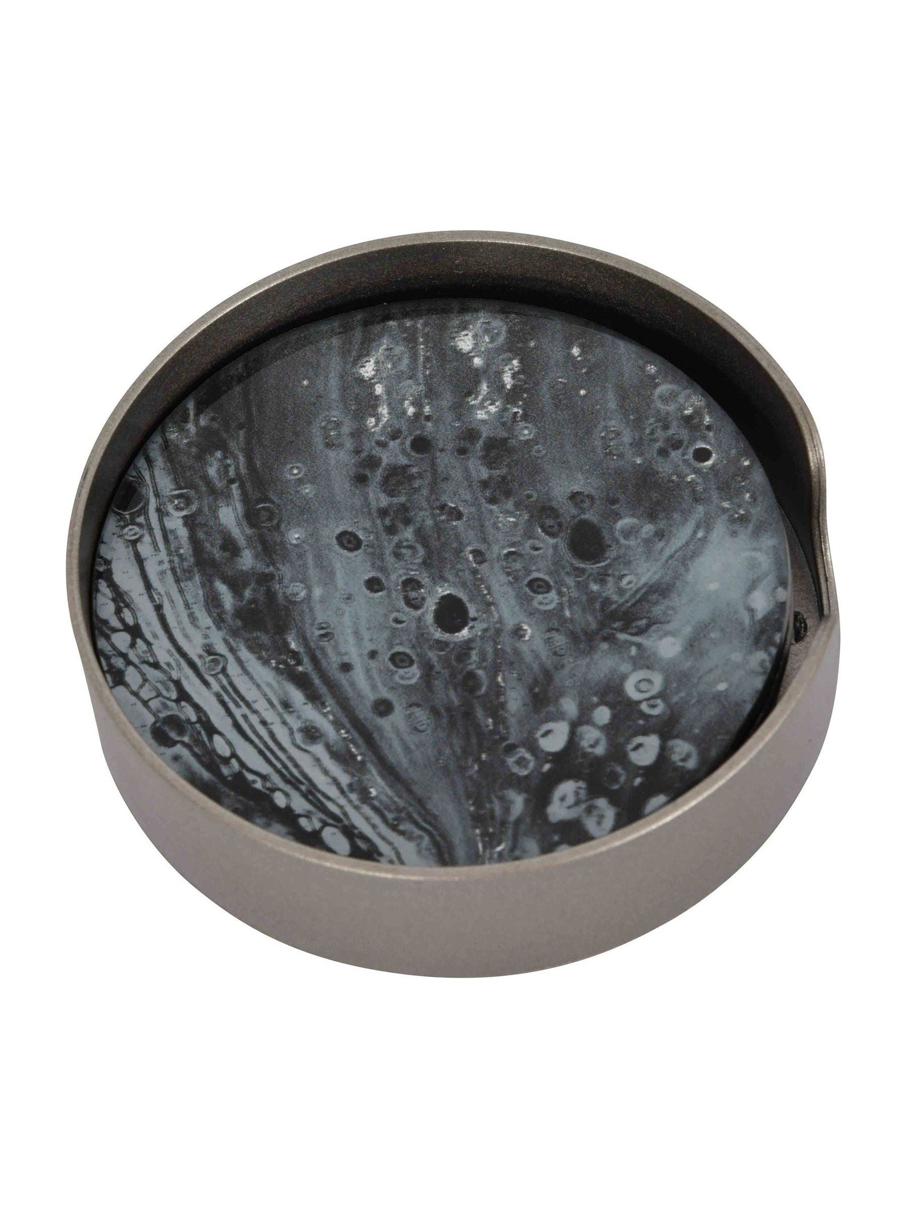 Libra Interiors monochrome swirl coasters set of 4 (British brand)