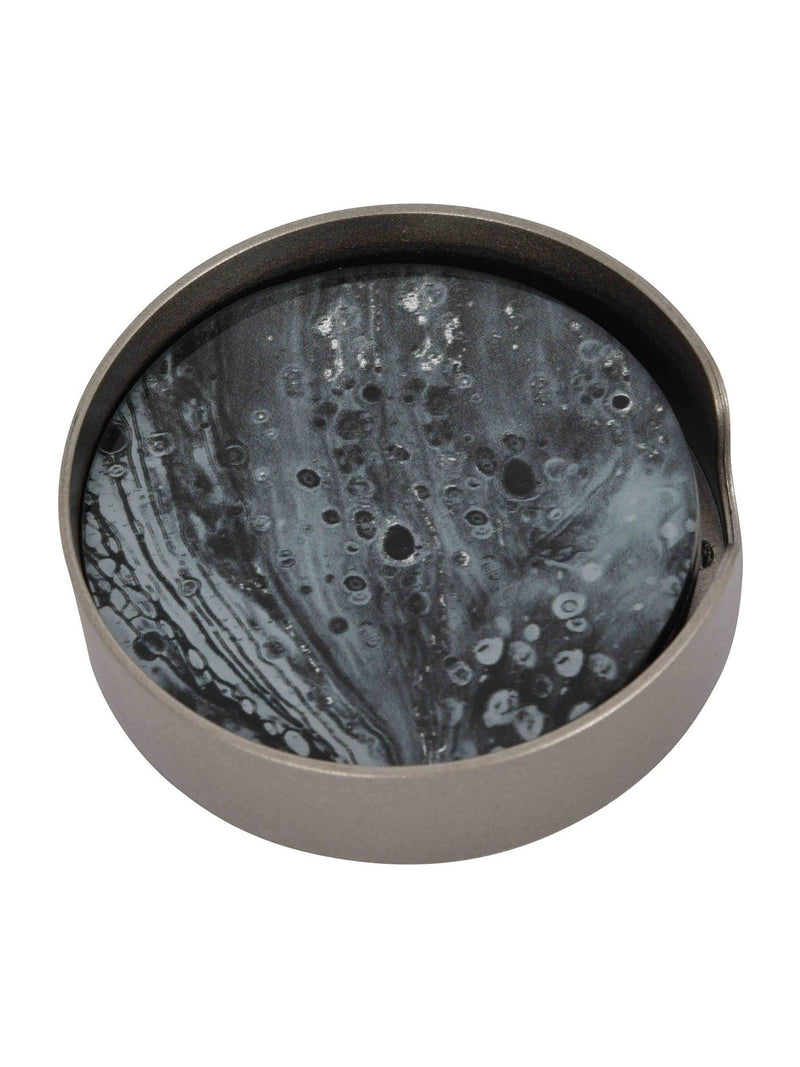 Libra Interiors monochrome swirl coasters set of 4 (British brand)