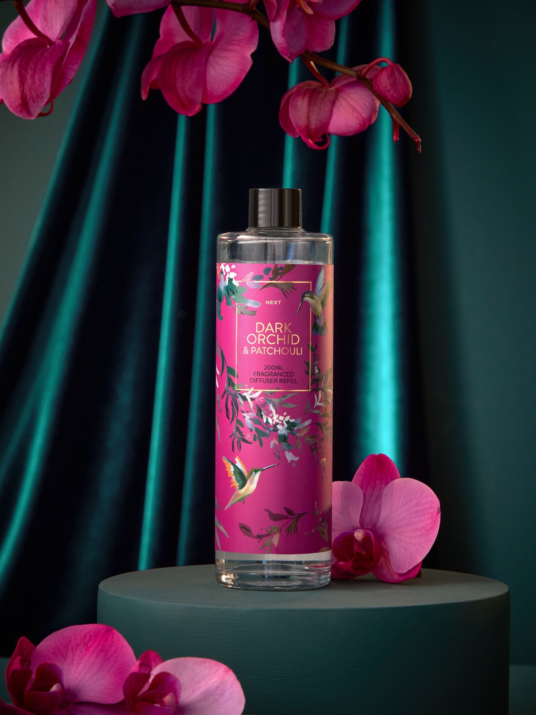 Dunkle Orchidee und Patchouli Raumduft Nachfüller 200ml - Britisches Produkt