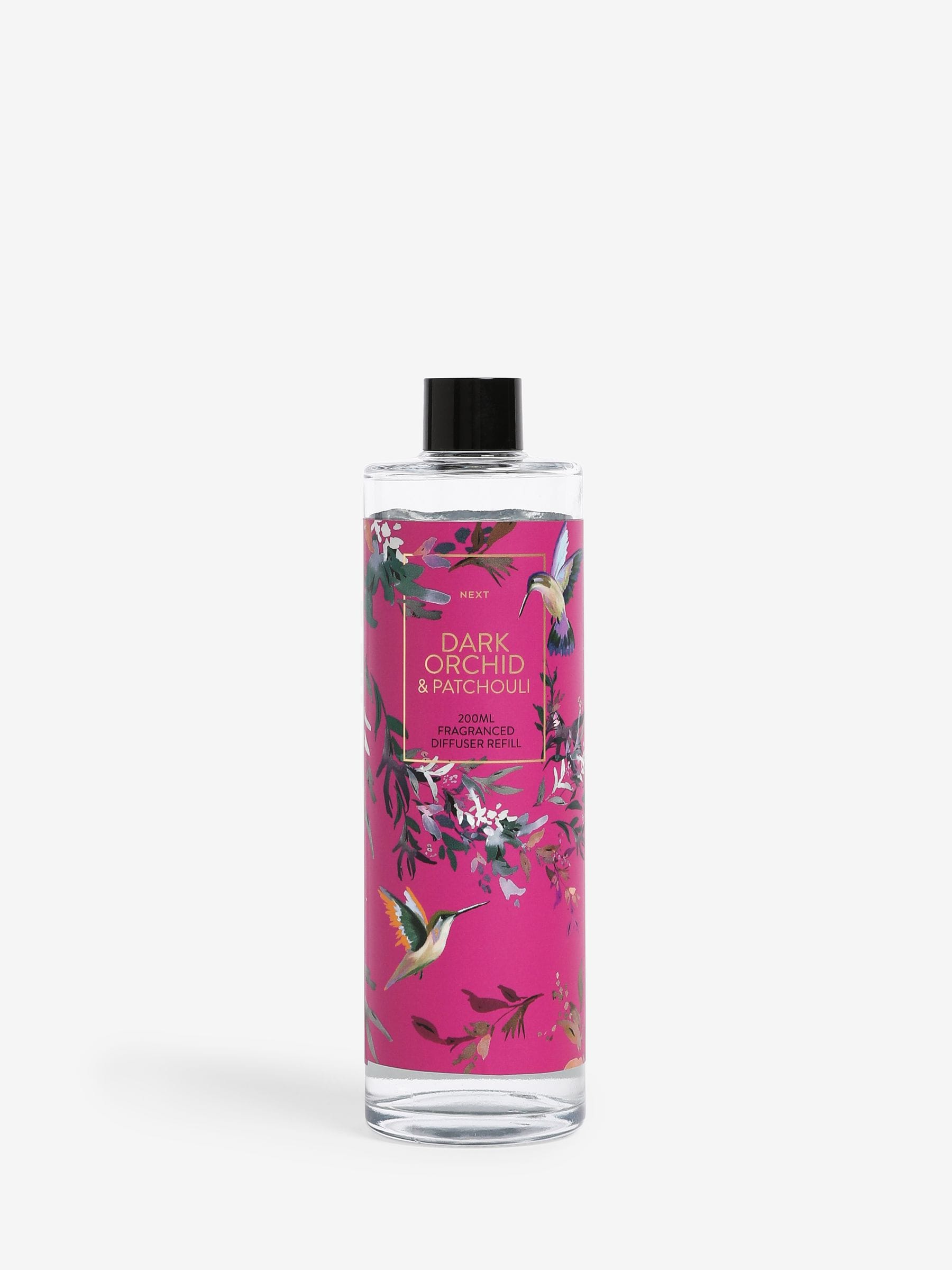 Dark Orchid and Patchouli reed diffuser refill 200ml - British product