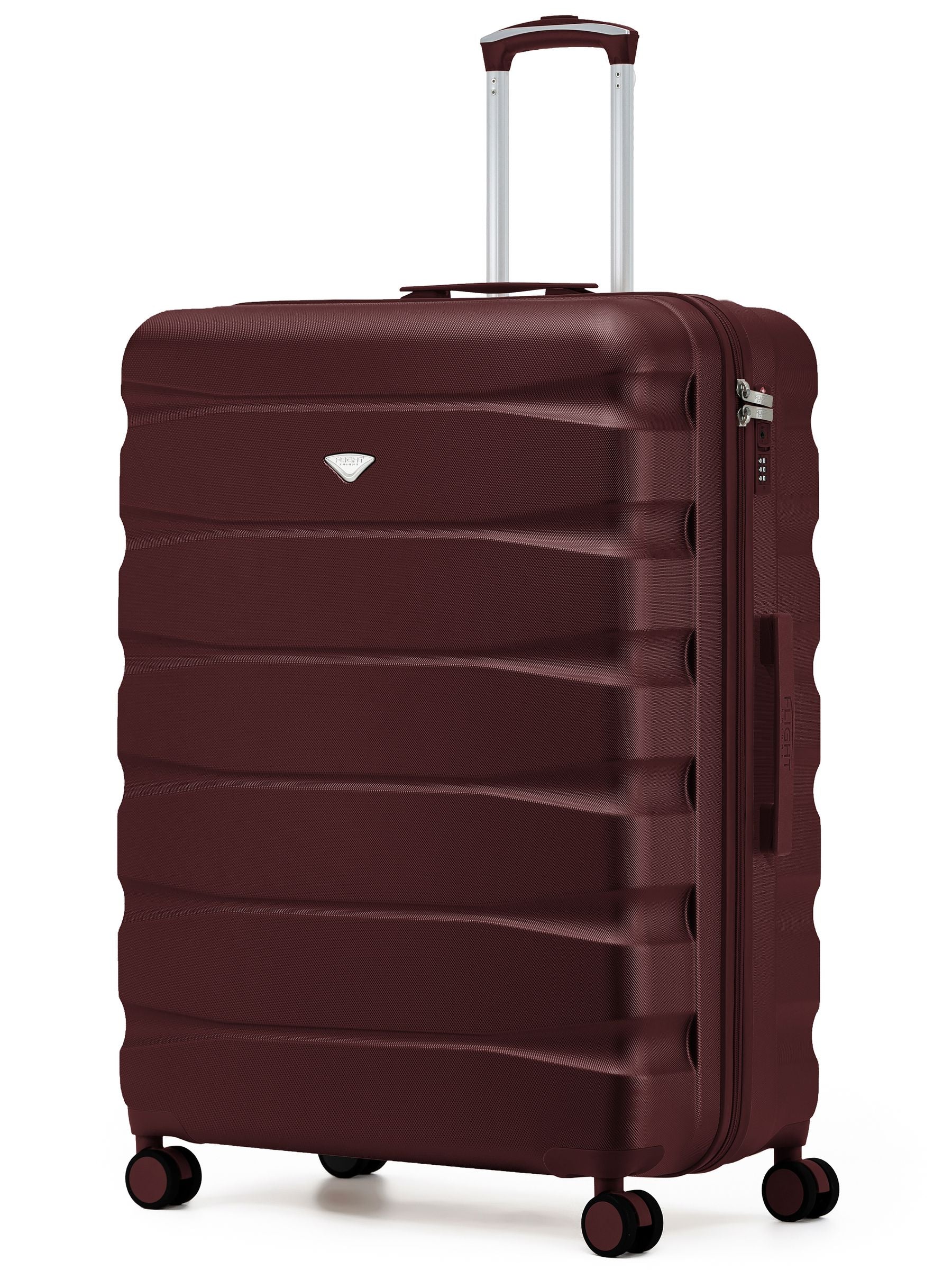 Flight Knight Ink Black 8 Wheel ABS Hard Case Suitcase 29 Inch
