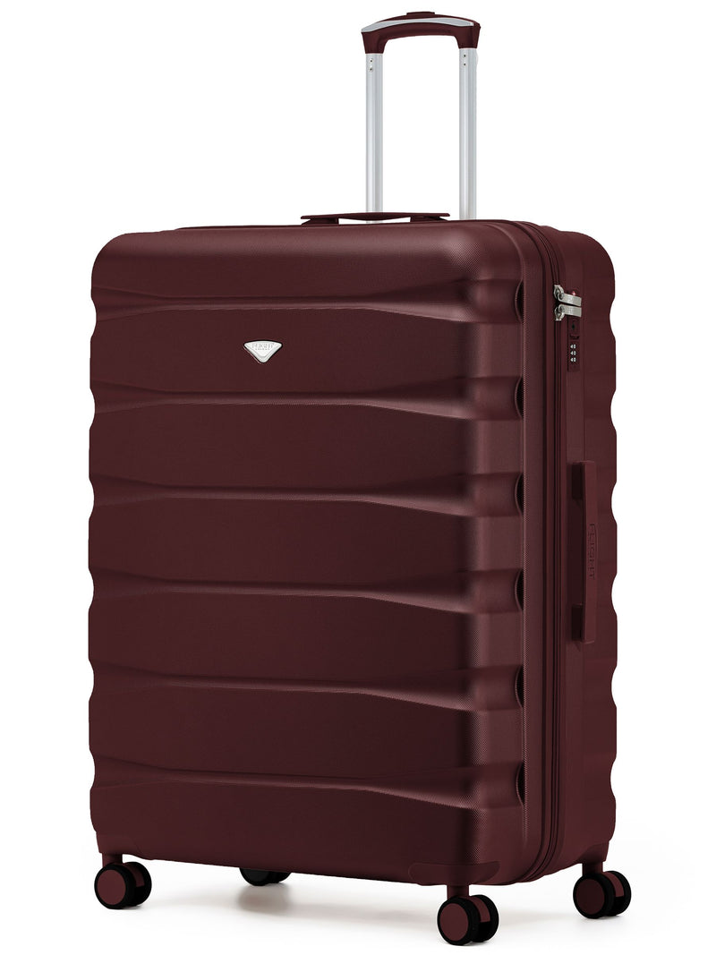 Flight Knight Ink Black 8 Wheel ABS Hard Case Suitcase 29 Inch