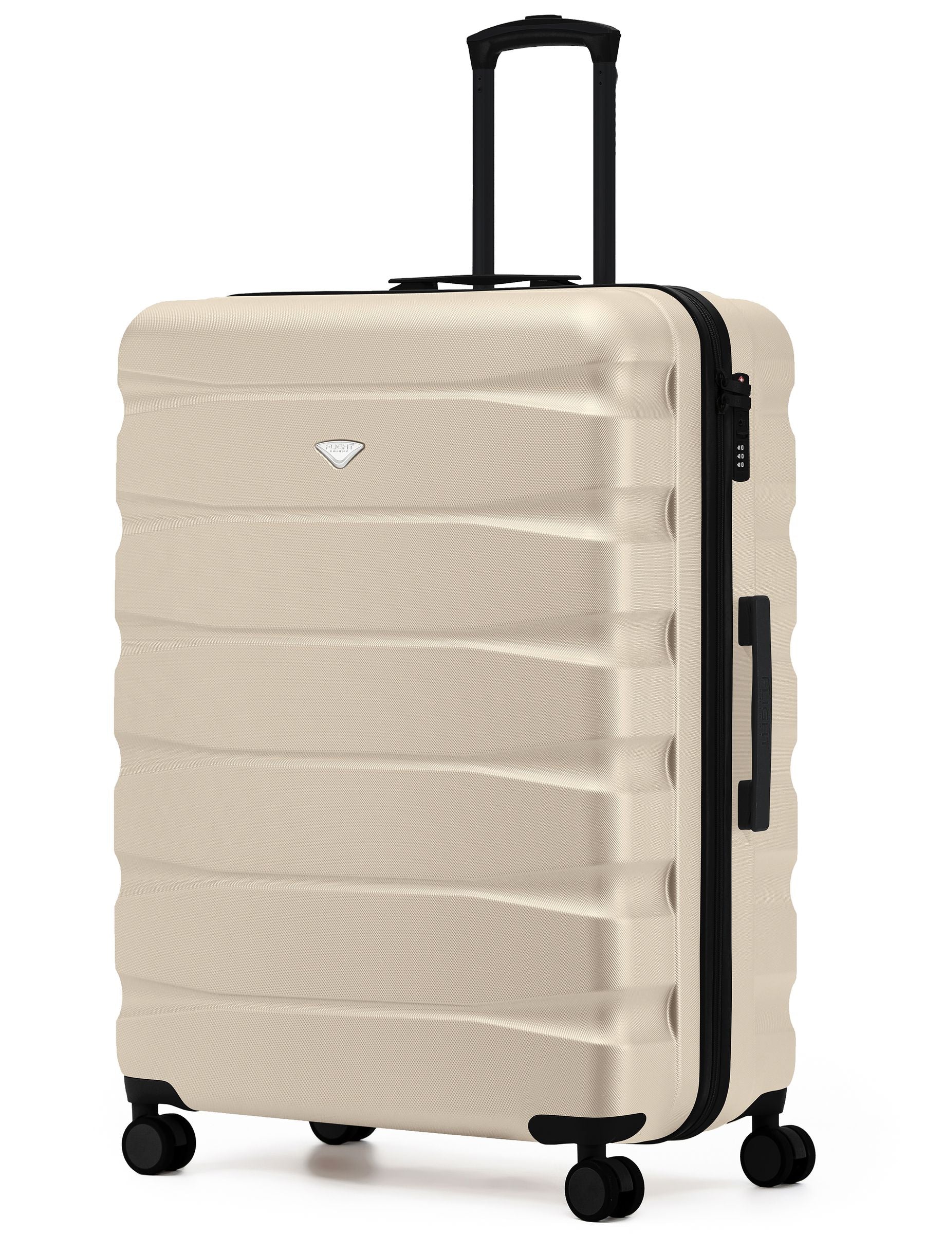 Flight Knight Ink Black 8 Wheel ABS Hard Case Suitcase 29 Inch