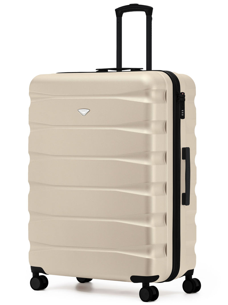 Flight Knight Ink Black 8 Wheel ABS Hard Case Suitcase 29 Inch