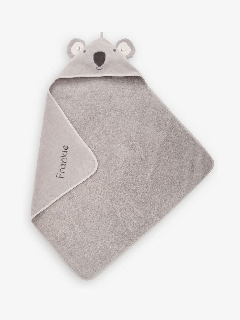 JoJo Maman Bébé personalised koala hooded towel 75x75cm (British brand)