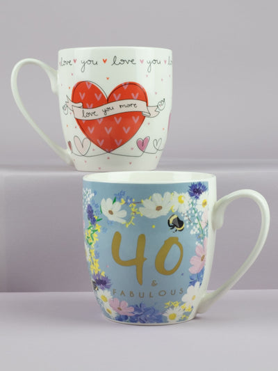 Next Belly Button Designs 40. mit Love you Hearts - Tulpenförmiges 2er-Tassen-Set - Online bei McGrocer kaufen