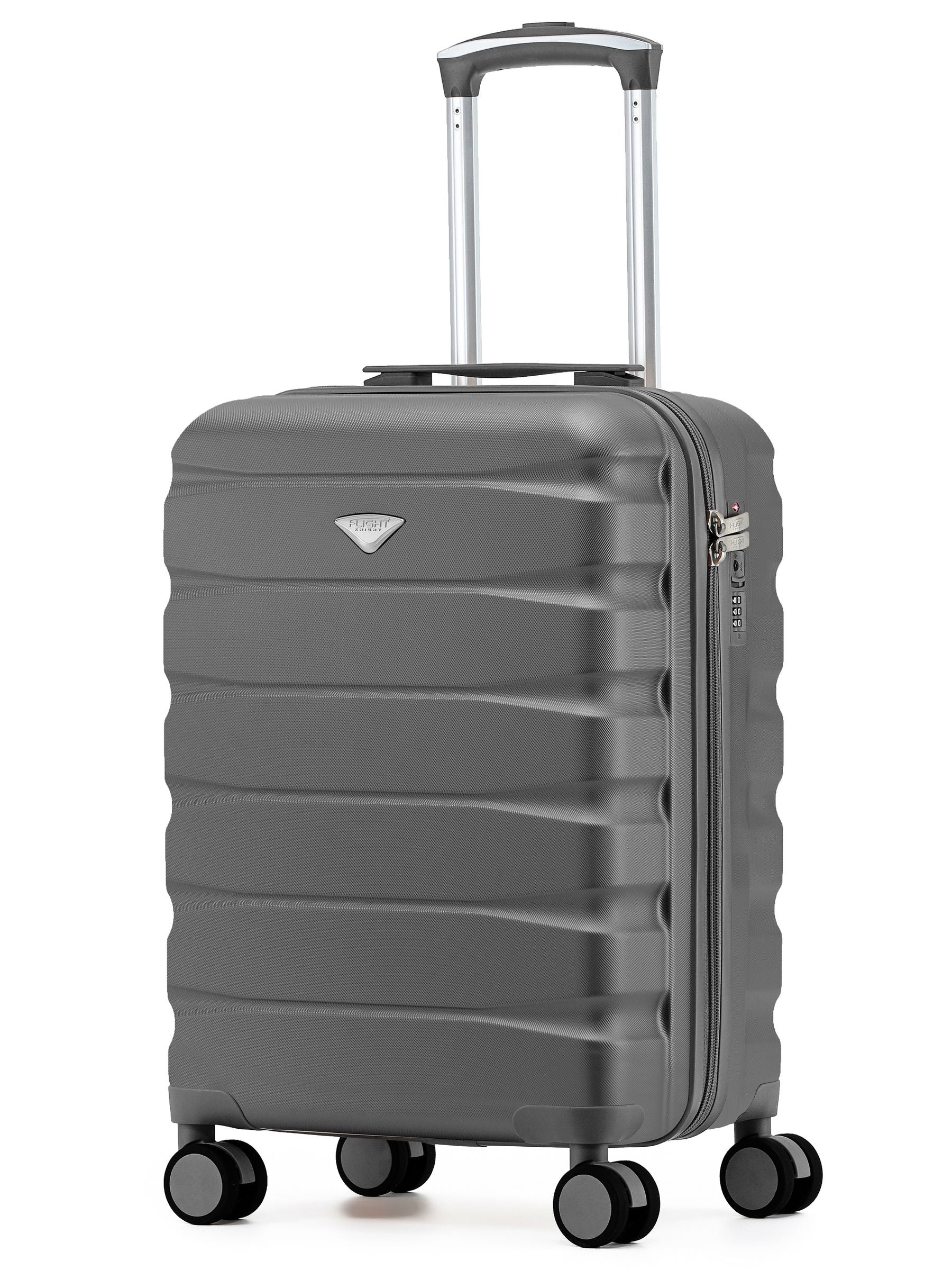 Flight Knight Grey Hand Luggage Maximum Size for Air France & KLM Cabin Bag Overhead Carry on Approved