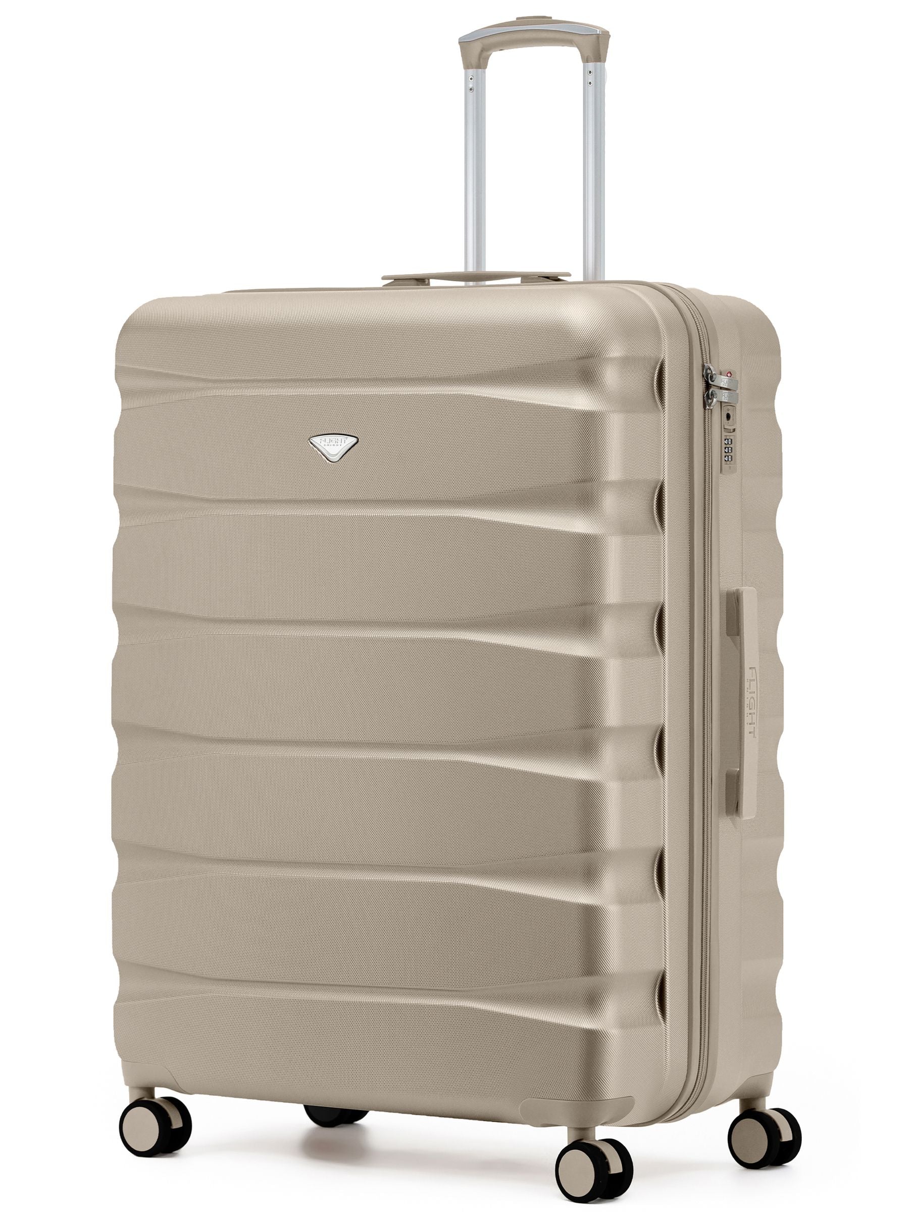 Flight Knight Ink Black 8 Wheel ABS Hard Case Suitcase 29 Inch