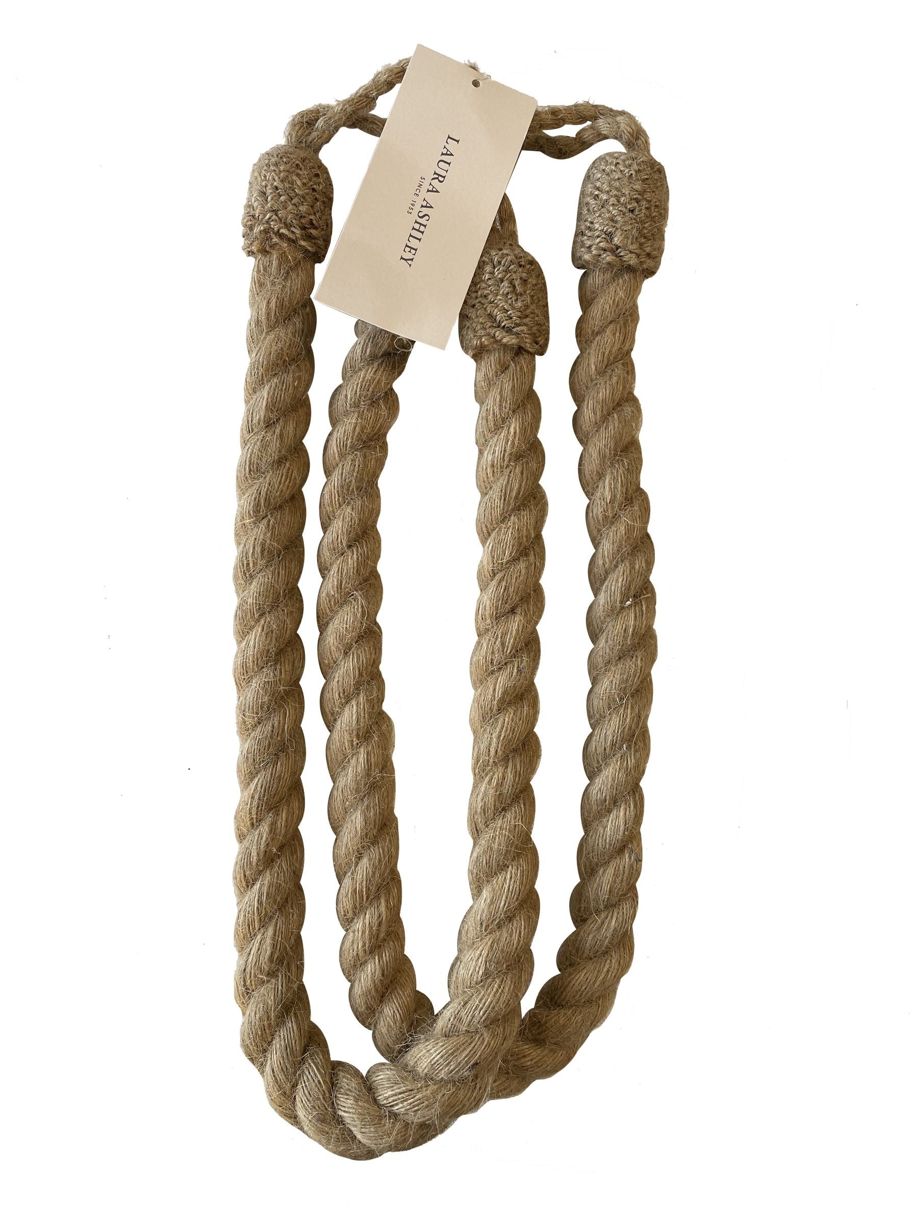Laura Ashley jute rope tieback pairs 840mm (British brand)