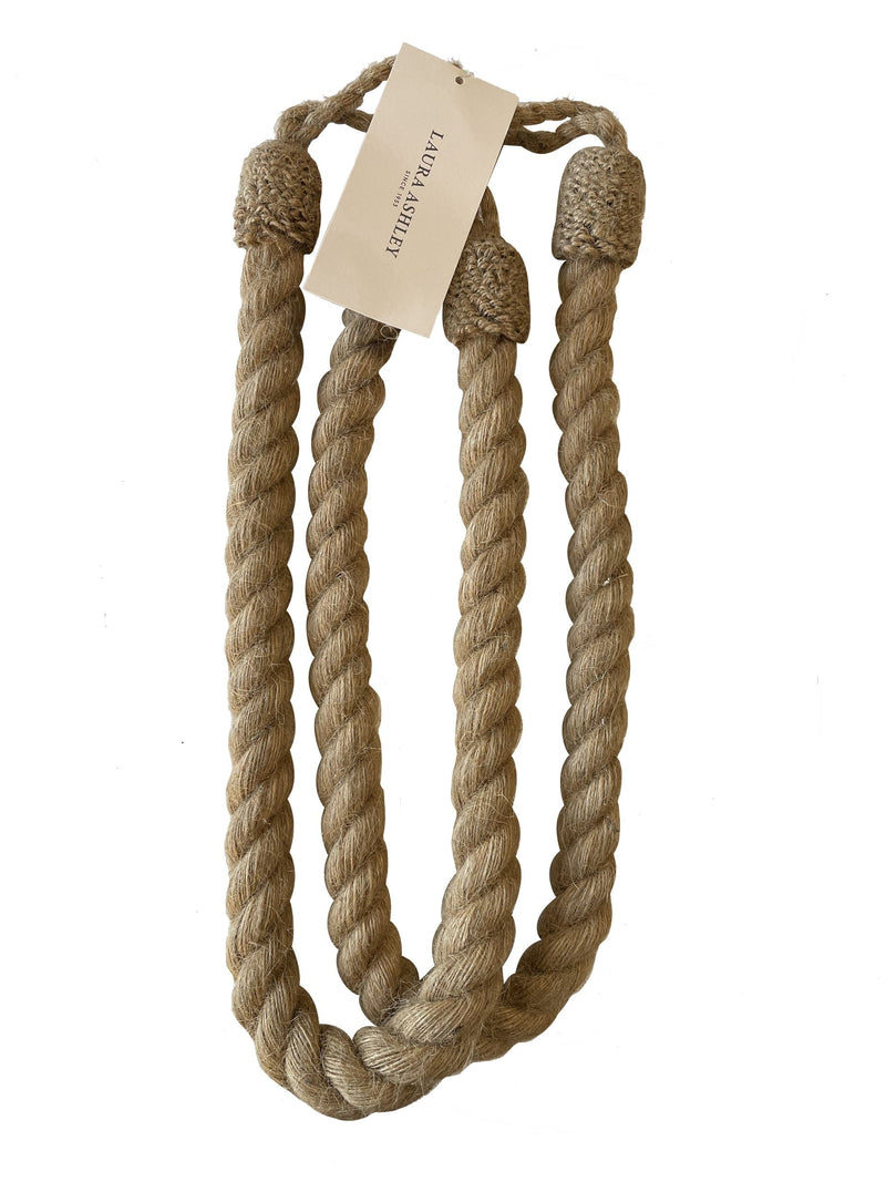 Laura Ashley jute rope tieback pairs 840mm (British brand)