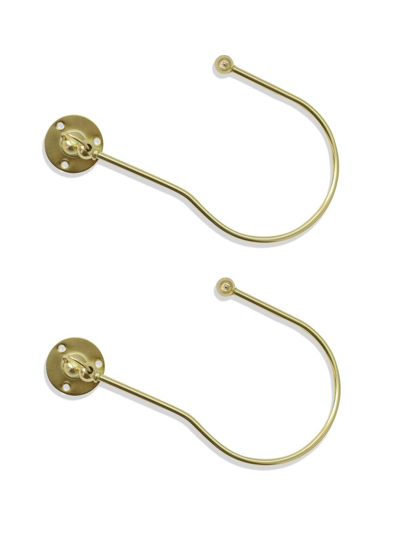 Laura Ashley swing holdbacks matt white set of 2 - British product