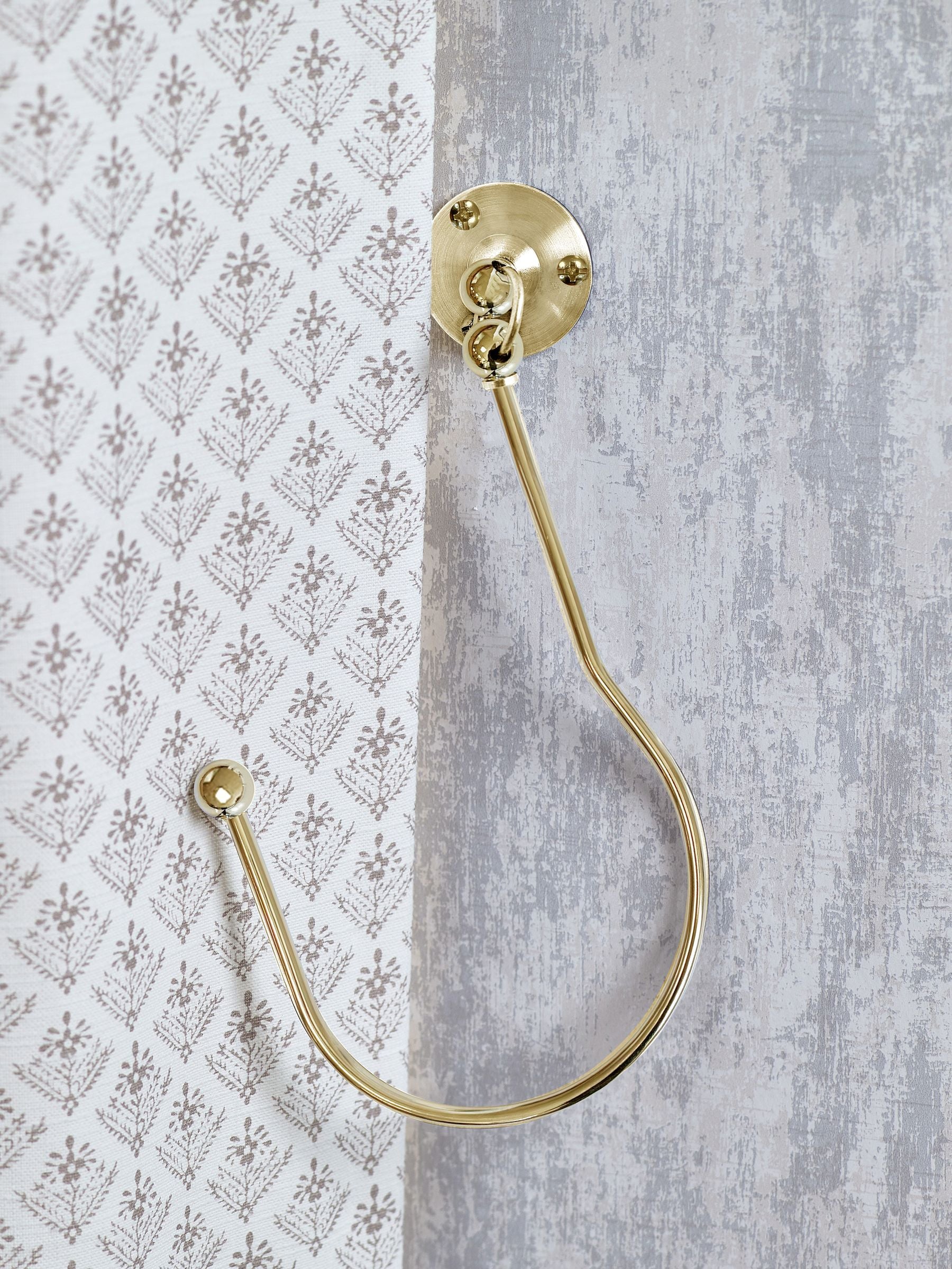 Laura Ashley swing holdbacks matt white set of 2 - British product