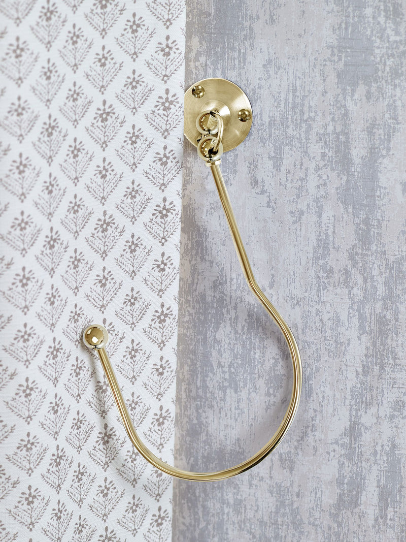 Laura Ashley swing holdbacks matt white set of 2 - British product