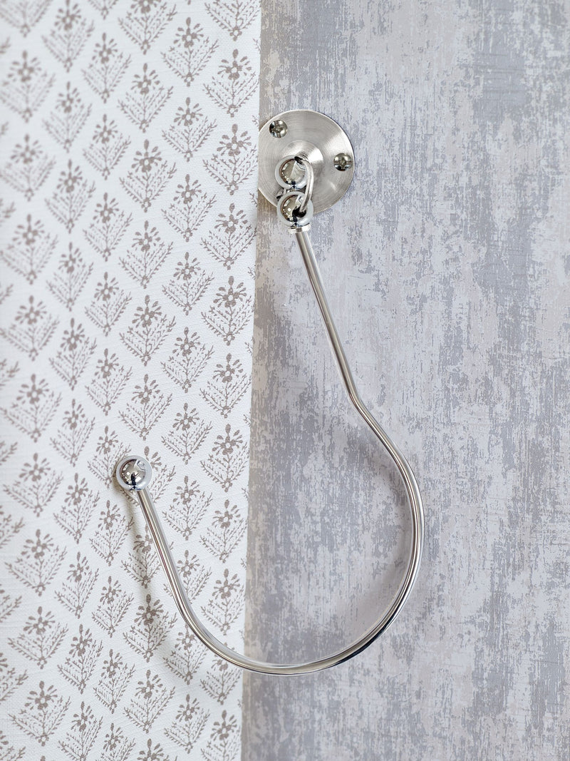 Laura Ashley silver swing curtain holdbacks set of 2, UK version