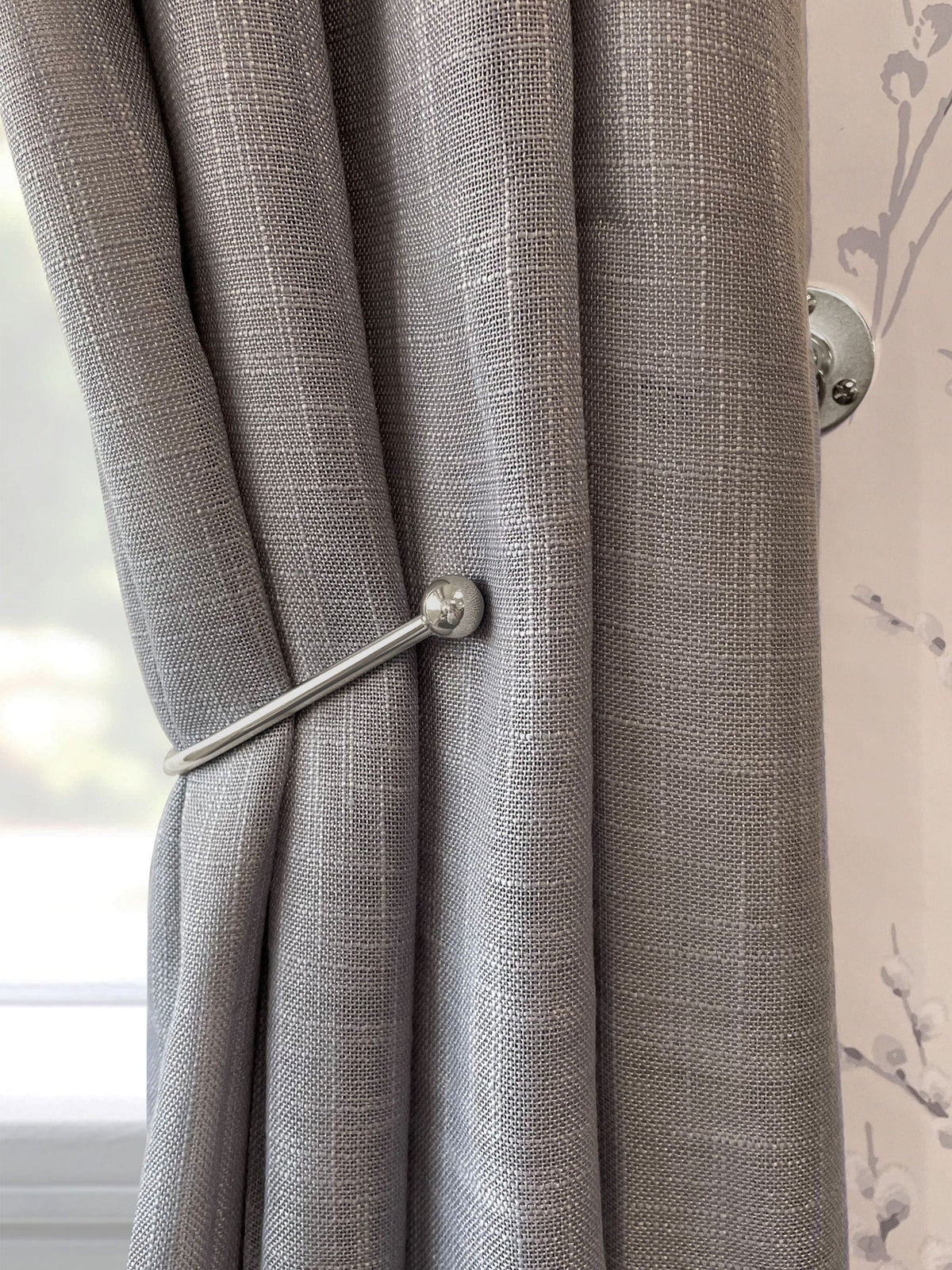 Laura Ashley Matt White Swing Curtain Holdbacks Set of 2 26cm