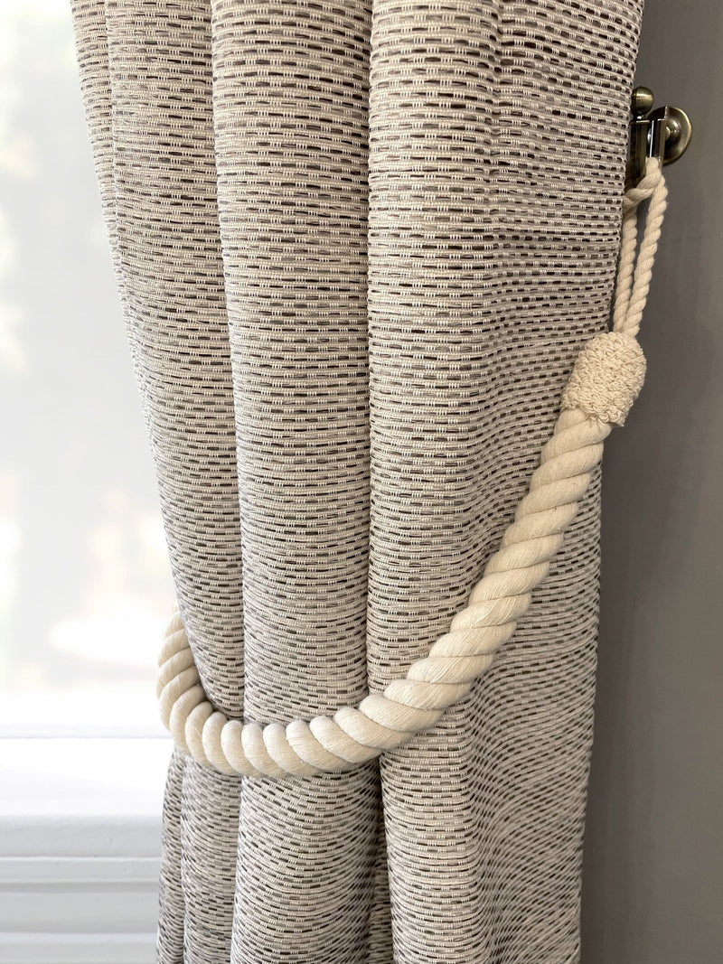Laura Ashley cotton rope tiebacks pair (British brand)